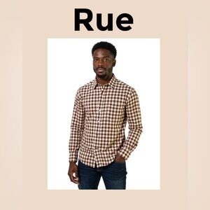 Rue Men’s Button Down Dress Shirt Size XL NWT